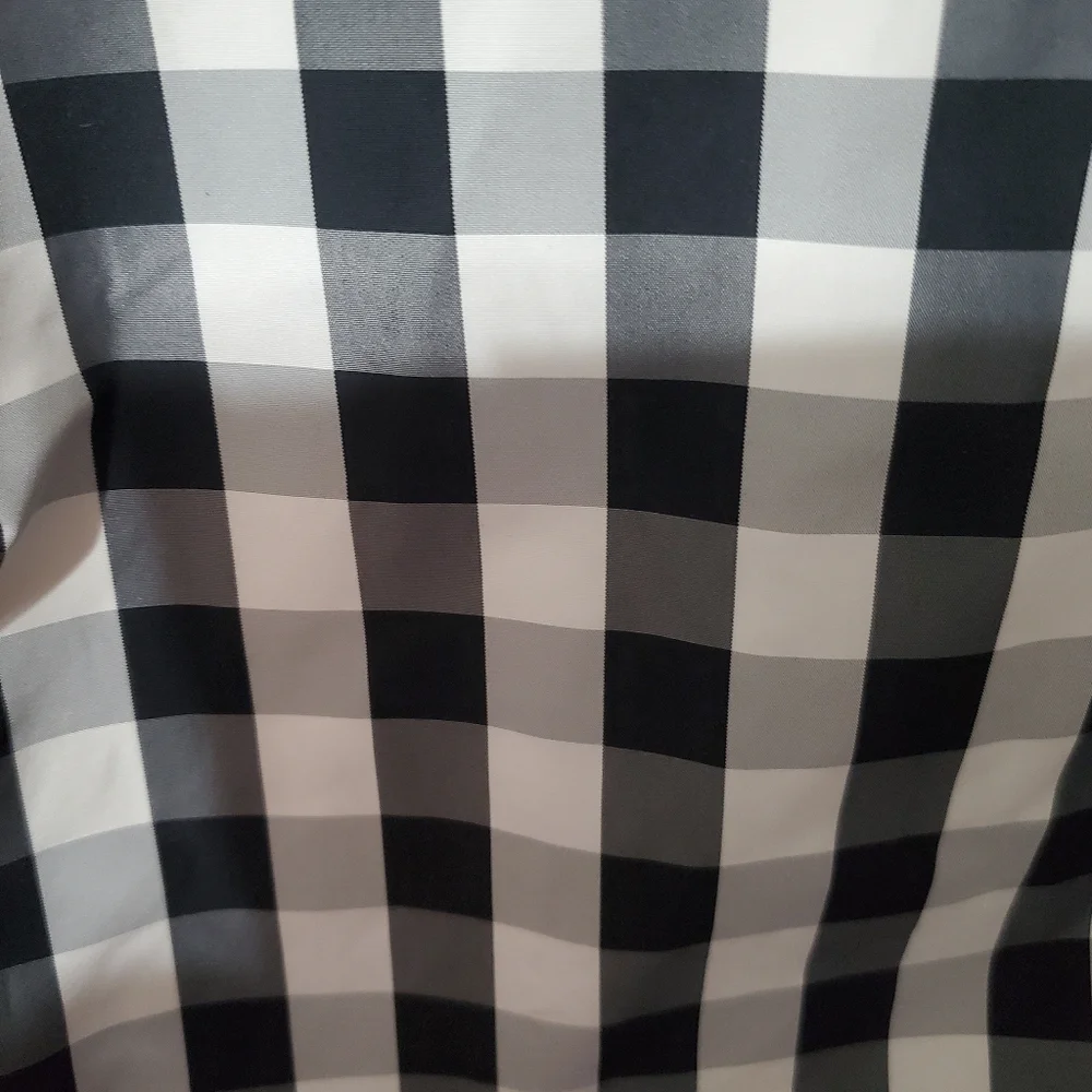 Ralph Lauren women's plaid black & white rain jacket size medium - Picture 7 of 9